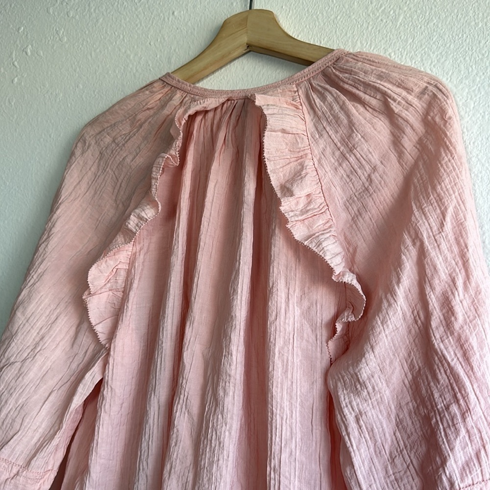 Rebecca Minkoff Charlize Dress Antique Pink Flowy Dress Sz. S - Picture 7 of 9